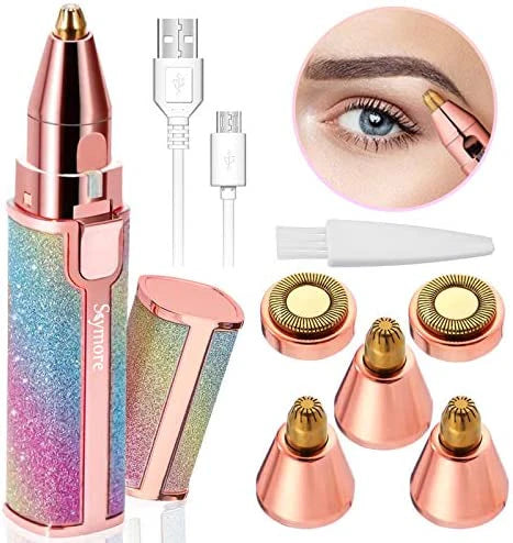 2 In 1 Flawless Eyebrow Hair Remover Stylish & Fashionable Rechargeable Regular